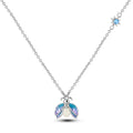 Luxury Necklace 925 Silver Original Sterling Zircon Dragonfly Butterfly Firefly Star Moon Chain Link For Women Wedding Jewelry