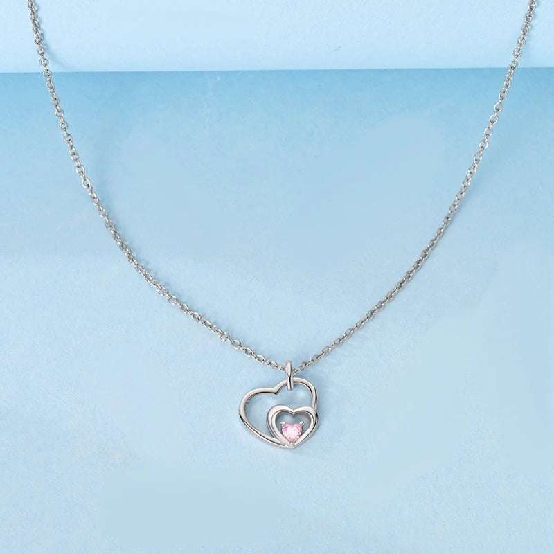 Luxury Necklace 925 Silver Original Sterling Zircon Dragonfly Butterfly Firefly Star Moon Chain Link For Women Wedding Jewelry