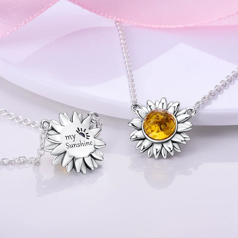 Luxury Necklace 925 Silver Original Sterling Zircon Dragonfly Butterfly Firefly Star Moon Chain Link For Women Wedding Jewelry