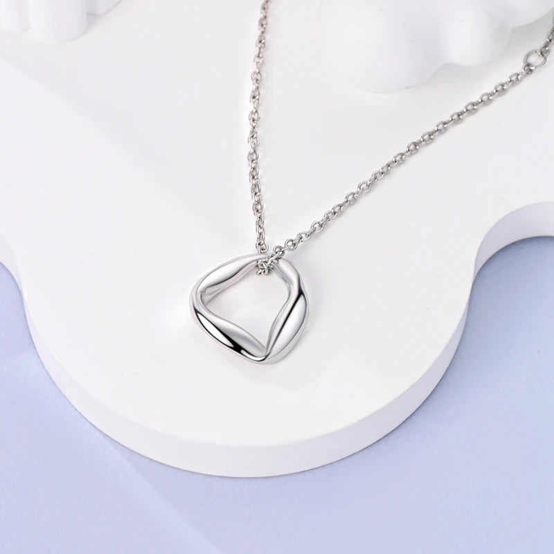 Luxury Necklace 925 Silver Original Sterling Zircon Dragonfly Butterfly Firefly Star Moon Chain Link For Women Wedding Jewelry