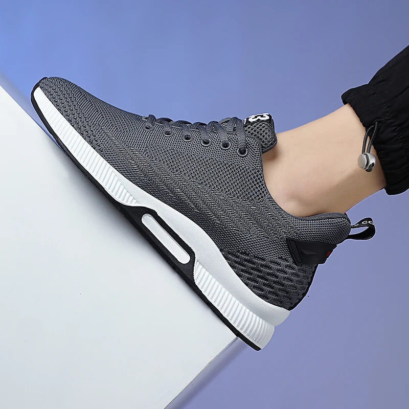 Sneakers Men Height Increase Insoles 6cm Elevator Shoes Chunky Taller Heel Lift Plus Size 37-46