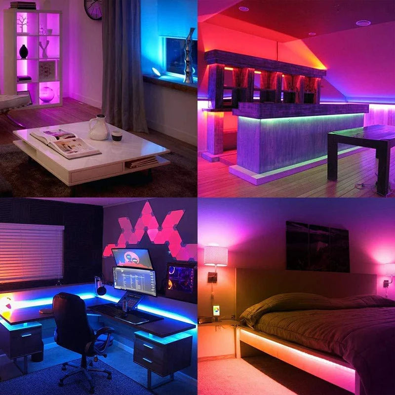 RGB Led Strip Lights 5m 10m 20m 25m Led Room Light Flexible Ribbon Luces Led Tape for TV Backlight Home Room Bedroom Decoration