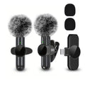 K61 Wireless lavalier microphone, mini microphone, suitable for mobile live streaming, video recording and recording