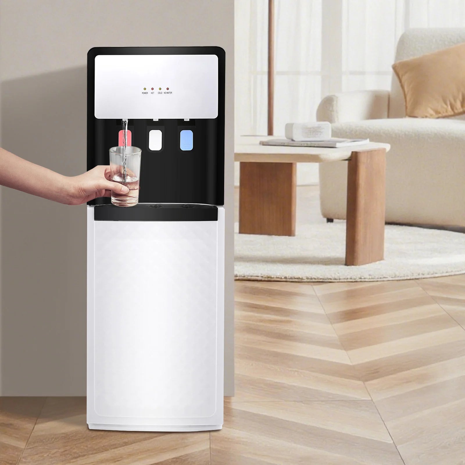Bottom Loading Water Cooler Dispenser, 3 Temperature Settings - Hot, Cold & Room Water, Ideal for Office, Home, Living Room