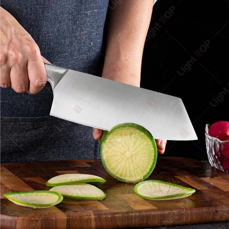 Japanese Kitchen Knives Stainless Steel Professional Chef Knife Cleaver Santoku Knife Fruit Slicing Utility Knife Cooking Tools