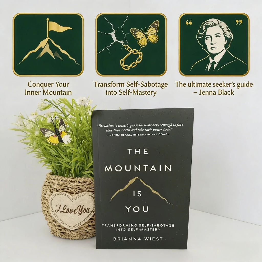 The Mountain Is You Book By Brianna Wiest | Self-Help Book for Self-Mastery | Transform Self-Sabotage & Personal Growth