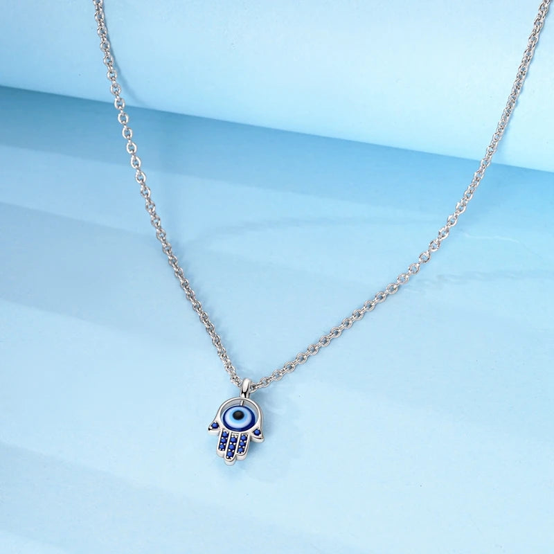 Luxury Necklace 925 Silver Original Sterling Zircon Dragonfly Butterfly Firefly Star Moon Chain Link For Women Wedding Jewelry