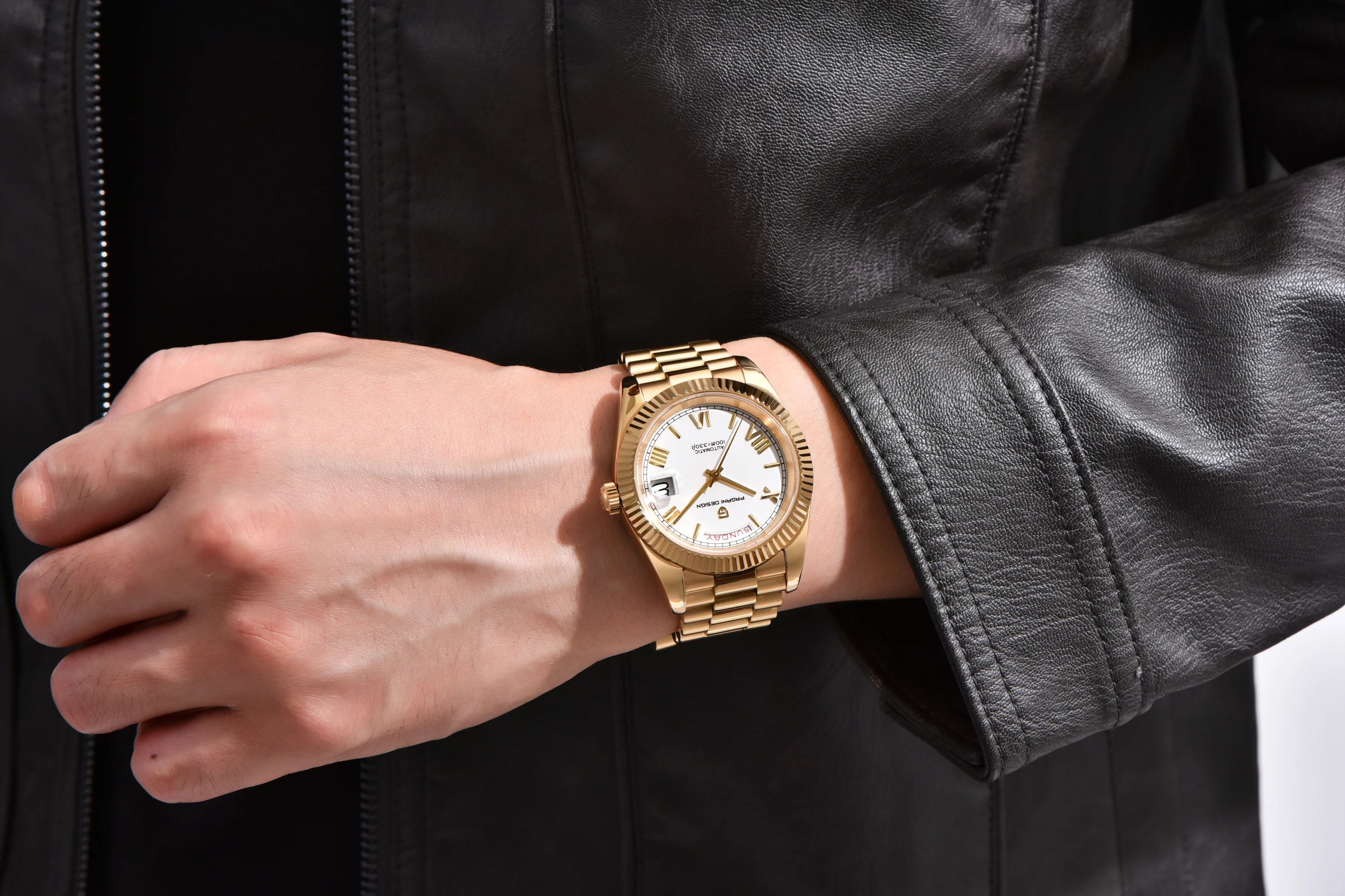 PAGANI DESIGN Men's Watches DD40 Gold White Luxury Automatic Watch Men TMI NH36A Date Week Mechanical Watches For Men 2026 New