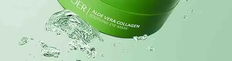 60pcs Aloe Vera Collagen Eye Mask Anti Dark Circles Eyes Bags Moisturizing Firming Hyaluronic Acid Gel Eye Patches Eyes Skincare