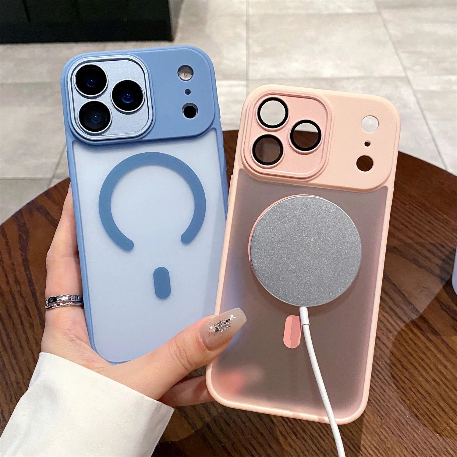 Transparent Magsafe IPhone17 Air Magnetic Shockproof Cover Matte Camera protection Case For iPhone 17 Pro Max