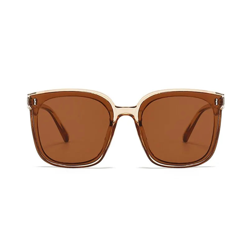 New Big Frame Sunglasses for Women Fashion Square Too Glasses Ladies Glasses Outdoor Sunshade Mirror for Men