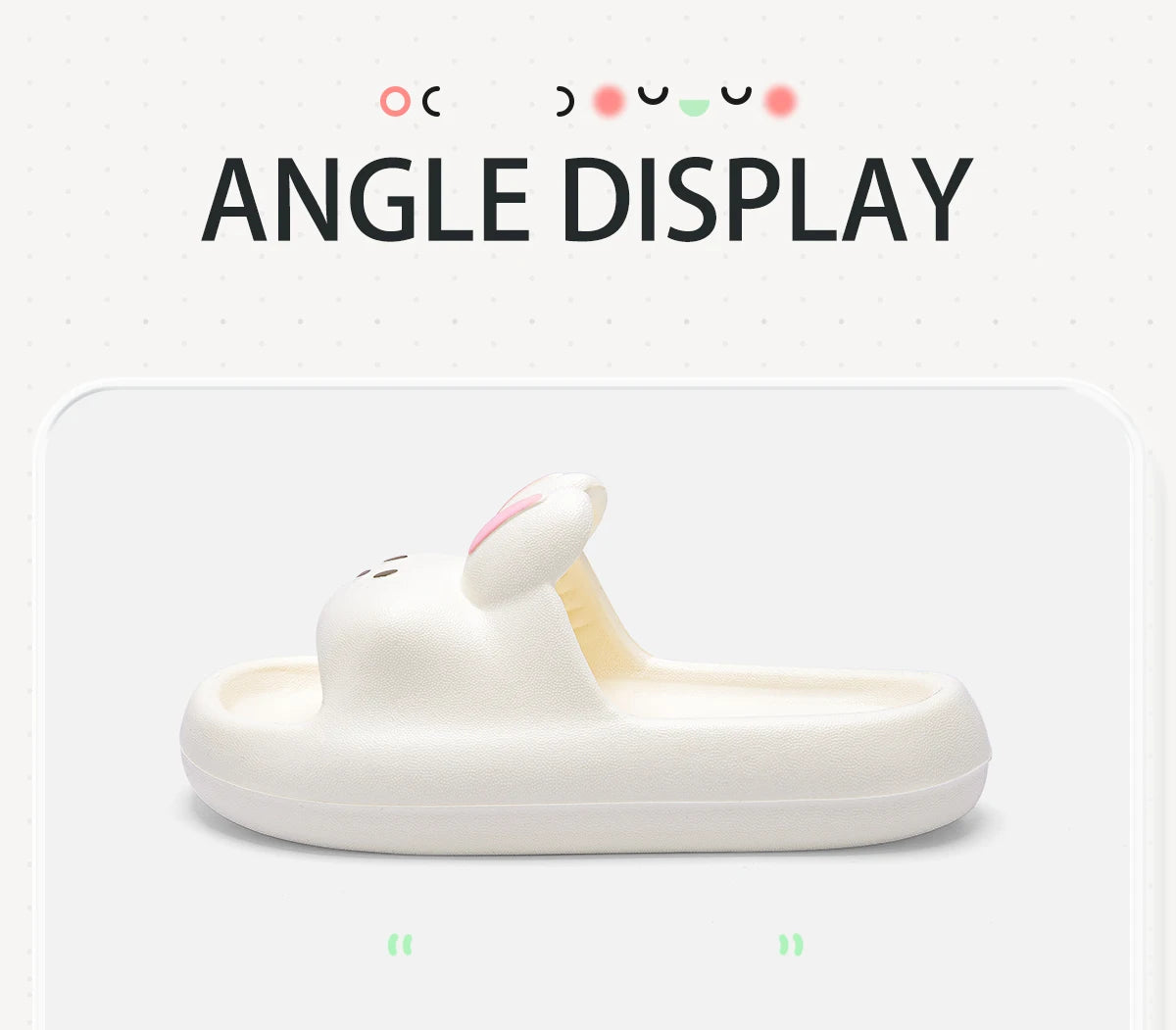 Cartoon Rabbit Children Slippers Heightened Thick Bottom Indoor Outdoor Slippers Comfortable Soft Children Home Slippers