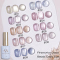 MIANEL 12ML 2026 New Tyndall Cat Eye Gel Nail Polish Flash Whitening Small Light Bulb Crystal Nail Polish Pink Nails 1-5pcs