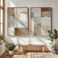2pcs/set Japanese Retro Wabi Sabi Mountains Abstract Canvas Print Poster Modern Minimalist Art Print Home Decor Wall Art Poster