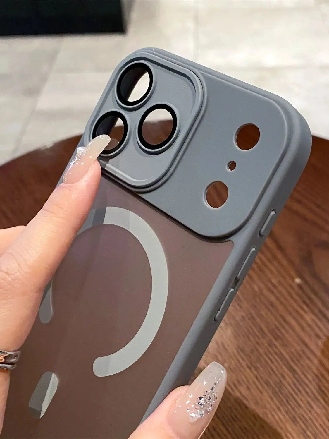Transparent Magsafe IPhone17 Air Magnetic Shockproof Cover Matte Camera protection Case For iPhone 17 Pro Max