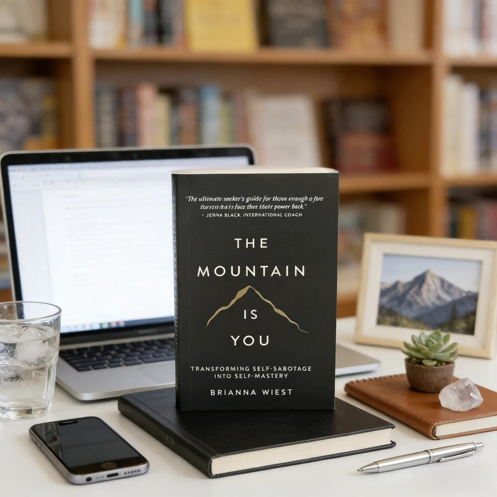 The Mountain Is You Book By Brianna Wiest | Self-Help Book for Self-Mastery | Transform Self-Sabotage & Personal Growth