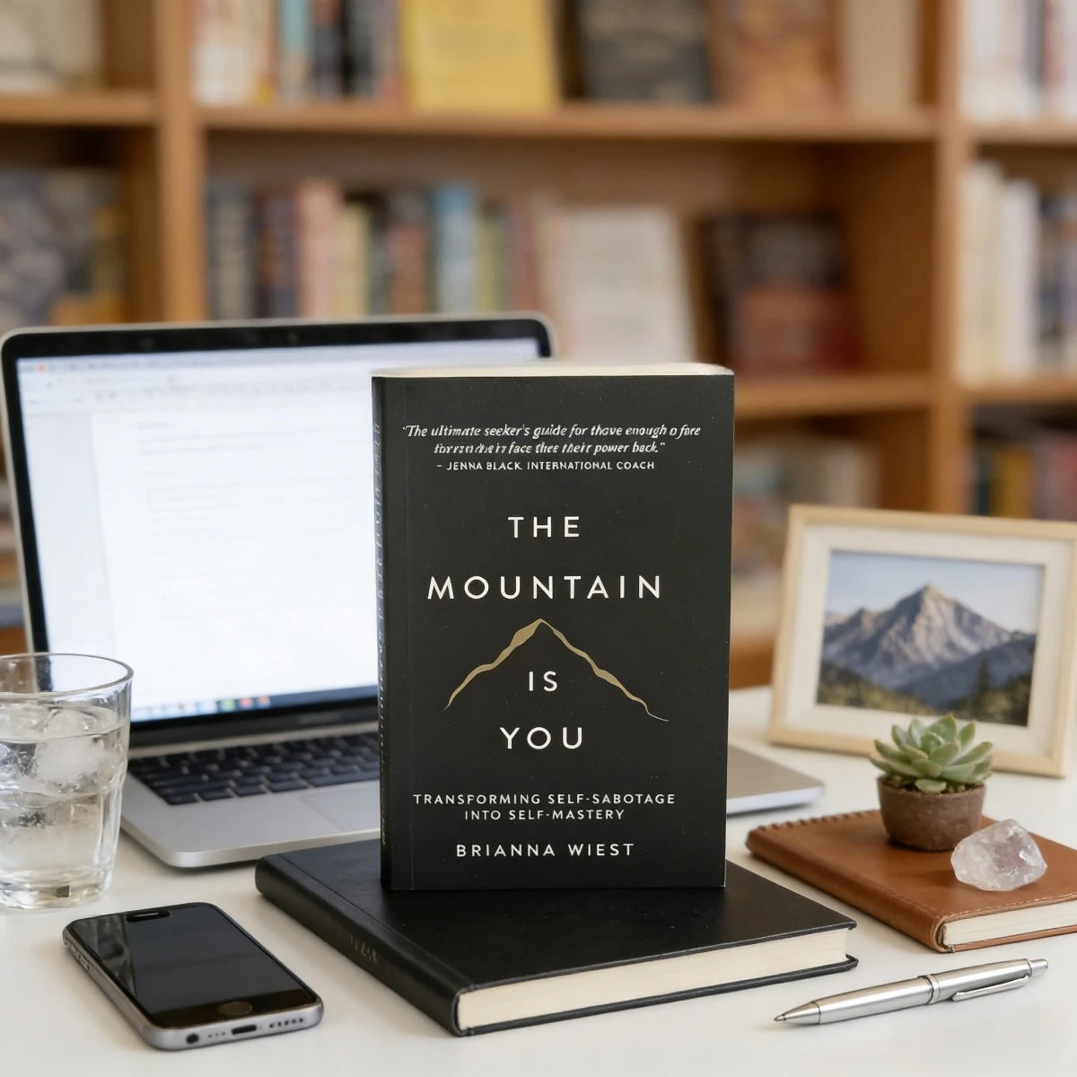 The Mountain Is You Book By Brianna Wiest | Self-Help Book for Self-Mastery | Transform Self-Sabotage & Personal Growth