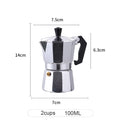 Aluminum Coffee Kettle Latte Percolator Home Italian Octagonal Moka Coffee Pot Office Travel Outdoor Camping Espresso Tea Pot