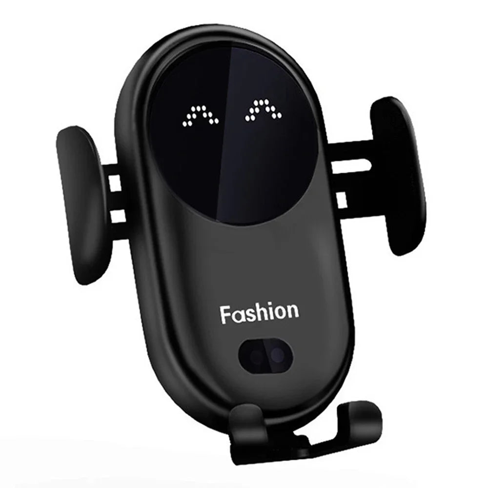 Fashion Qi Fast Wireless Charger Car Phone Holder Smart Infrared Sensor Air Vent Mount Automatic Clamping Mobile Phone Stand S11