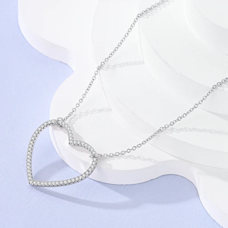 Luxury Necklace 925 Silver Original Sterling Zircon Dragonfly Butterfly Firefly Star Moon Chain Link For Women Wedding Jewelry