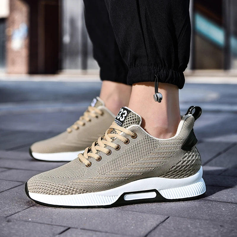 Sneakers Men Height Increase Insoles 6cm Elevator Shoes Chunky Taller Heel Lift Plus Size 37-46