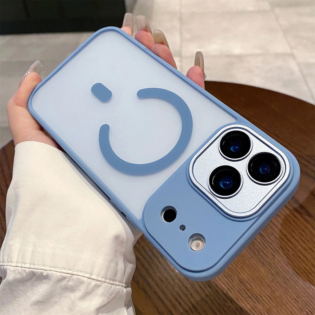 Transparent Magsafe IPhone17 Air Magnetic Shockproof Cover Matte Camera protection Case For iPhone 17 Pro Max