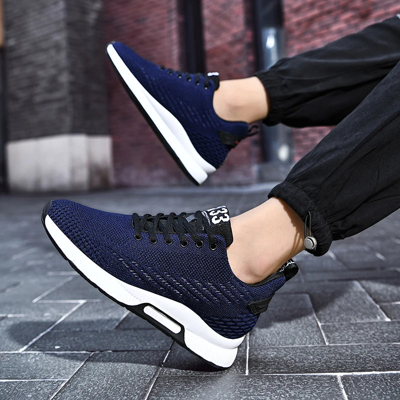 Sneakers Men Height Increase Insoles 6cm Elevator Shoes Chunky Taller Heel Lift Plus Size 37-46