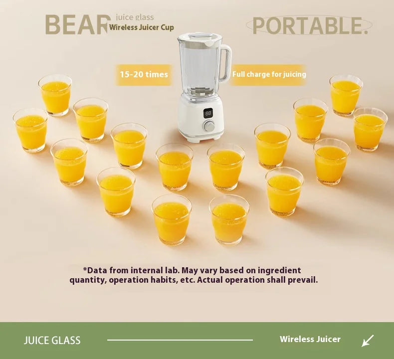New Home Blender 10 Blades 3000mAH Multifunctional Juicer Ice Crusher Juice Extractor High Juice Rate Kitchen Tools