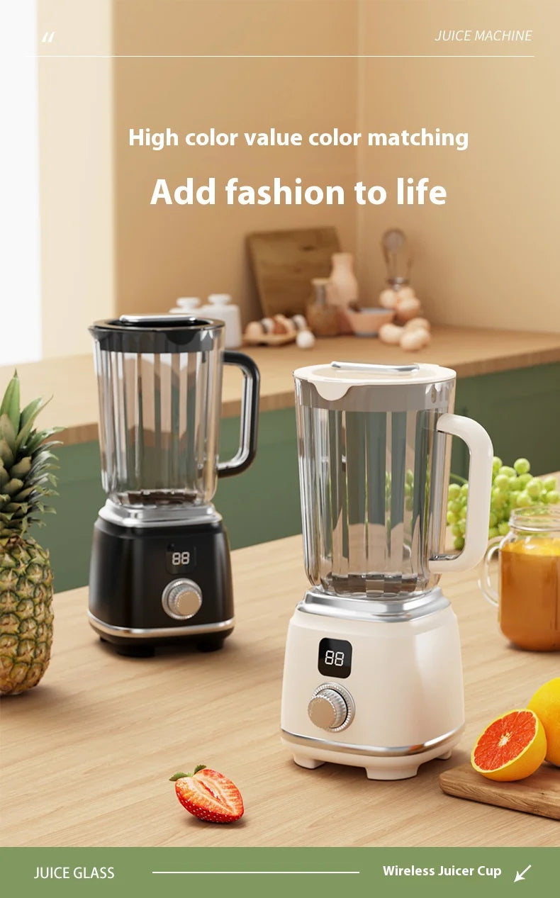 New Home Blender 10 Blades 3000mAH Multifunctional Juicer Ice Crusher Juice Extractor High Juice Rate Kitchen Tools