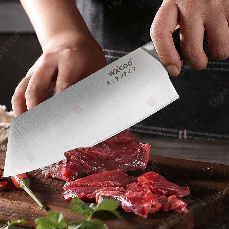 Japanese Kitchen Knives Stainless Steel Professional Chef Knife Cleaver Santoku Knife Fruit Slicing Utility Knife Cooking Tools