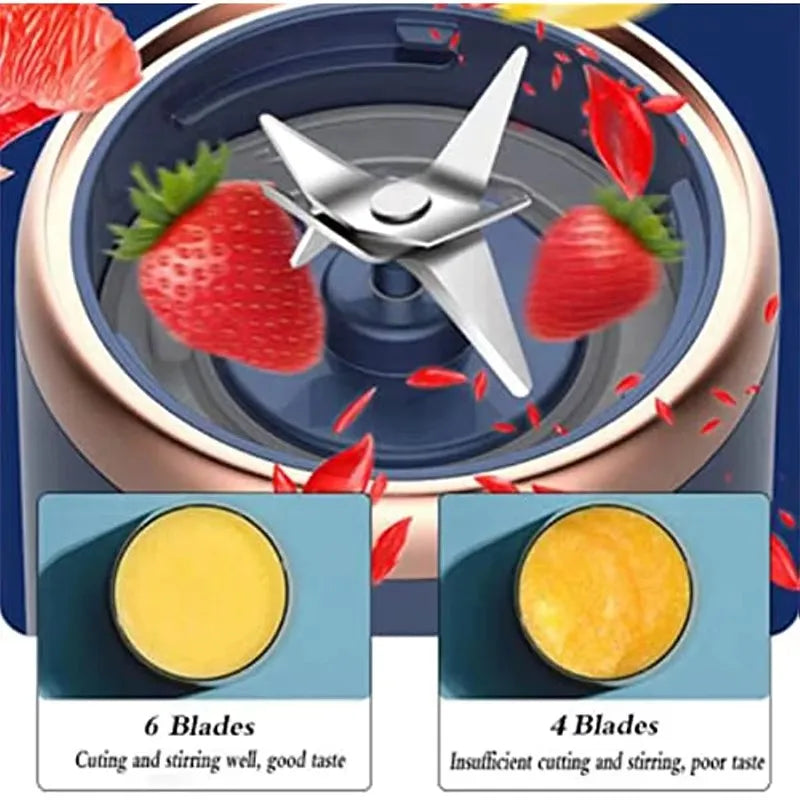 400ML Fruit Electric Juicer Food Milkshake Mixer Machine Portable Juicer Maker Double Cup Multifunction Household Blender