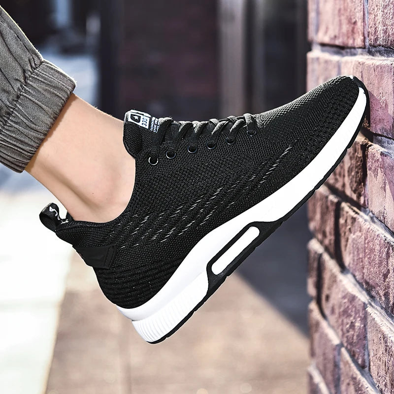 Sneakers Men Height Increase Insoles 6cm Elevator Shoes Chunky Taller Heel Lift Plus Size 37-46