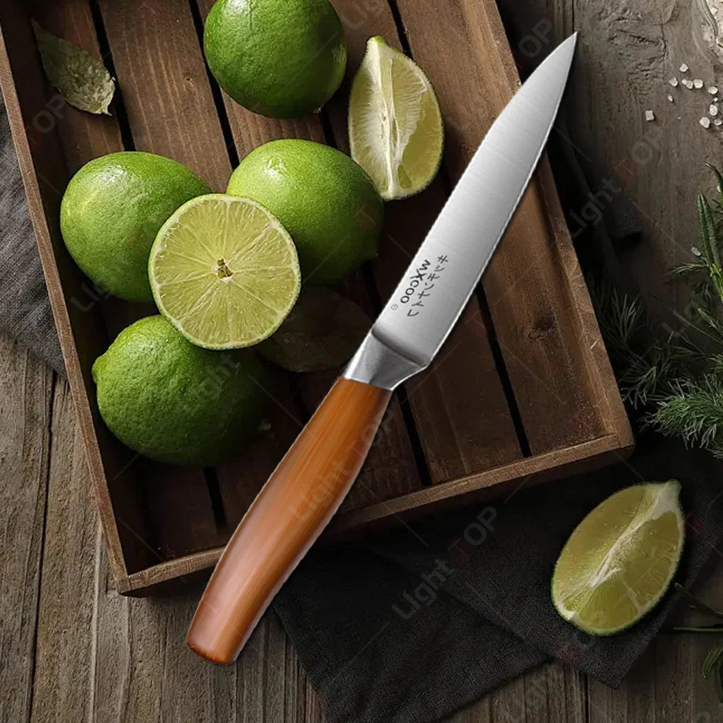 Japanese Kitchen Knives Stainless Steel Professional Chef Knife Cleaver Santoku Knife Fruit Slicing Utility Knife Cooking Tools