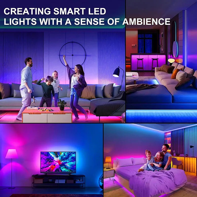 RGB Led Strip Lights 5m 10m 20m 25m Led Room Light Flexible Ribbon Luces Led Tape for TV Backlight Home Room Bedroom Decoration