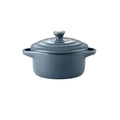 Ceramic Double Ear Bowl Mini Ceramic Glazed Baking Bowl with Lid Breskfast Steamed Egg Pudding Bowl Soup Bowls Microwave Oven