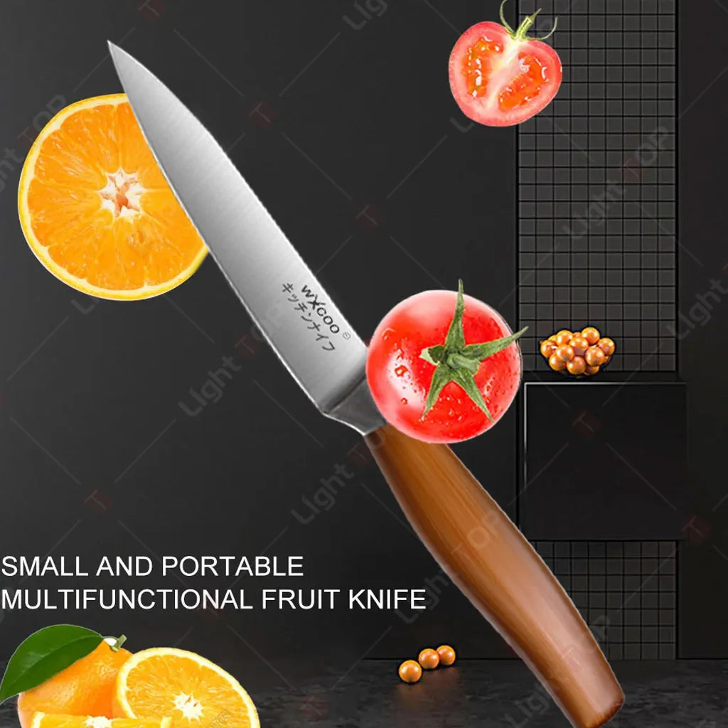 Japanese Kitchen Knives Stainless Steel Professional Chef Knife Cleaver Santoku Knife Fruit Slicing Utility Knife Cooking Tools