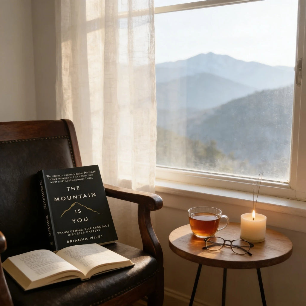 The Mountain Is You Book By Brianna Wiest | Self-Help Book for Self-Mastery | Transform Self-Sabotage & Personal Growth