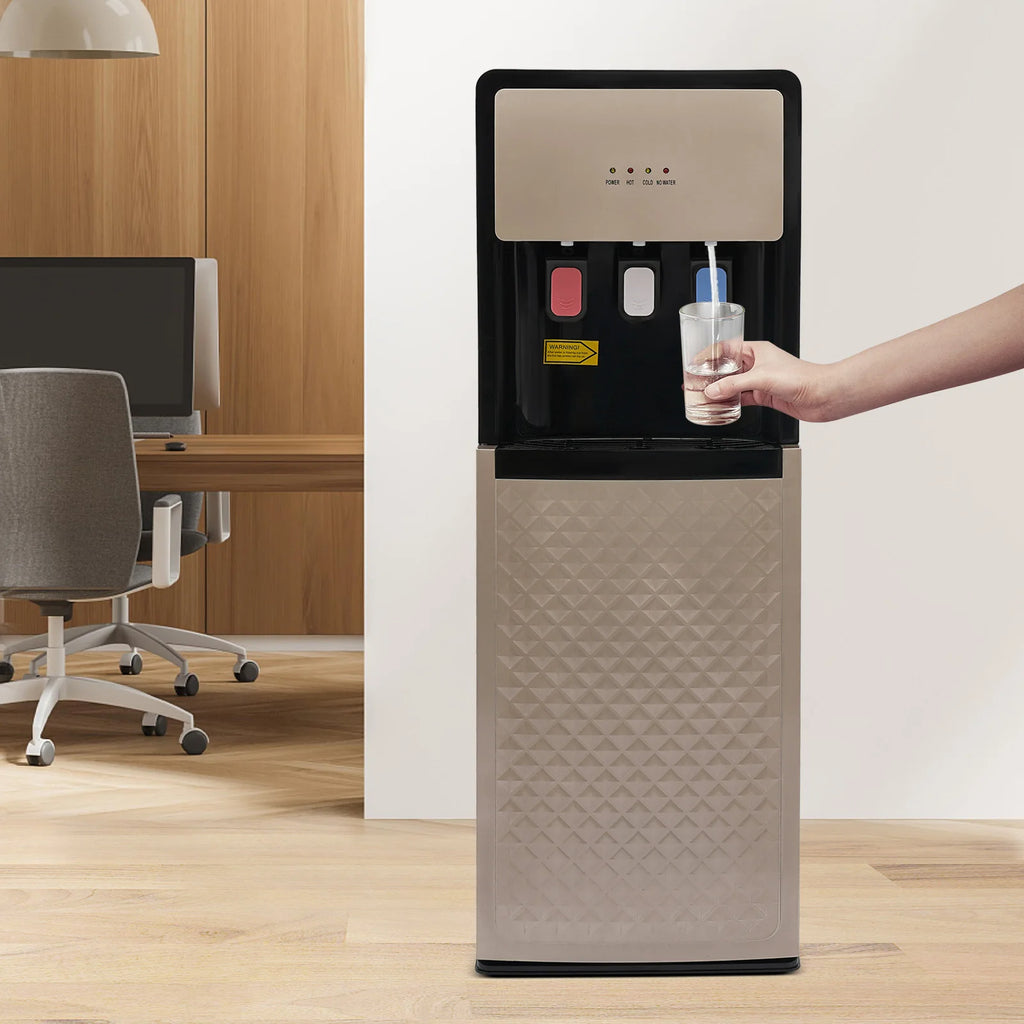 Bottom Loading Water Cooler Dispenser, 3 Temperature Settings - Hot, Cold & Room Water, Ideal for Office, Home, Living Room