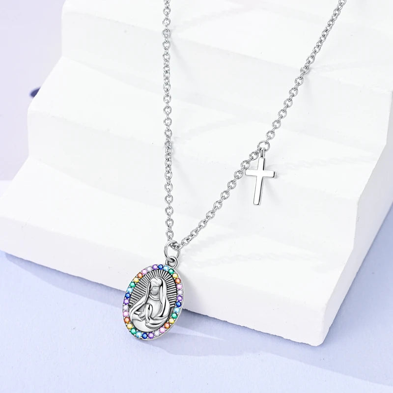 Luxury Necklace 925 Silver Original Sterling Zircon Dragonfly Butterfly Firefly Star Moon Chain Link For Women Wedding Jewelry