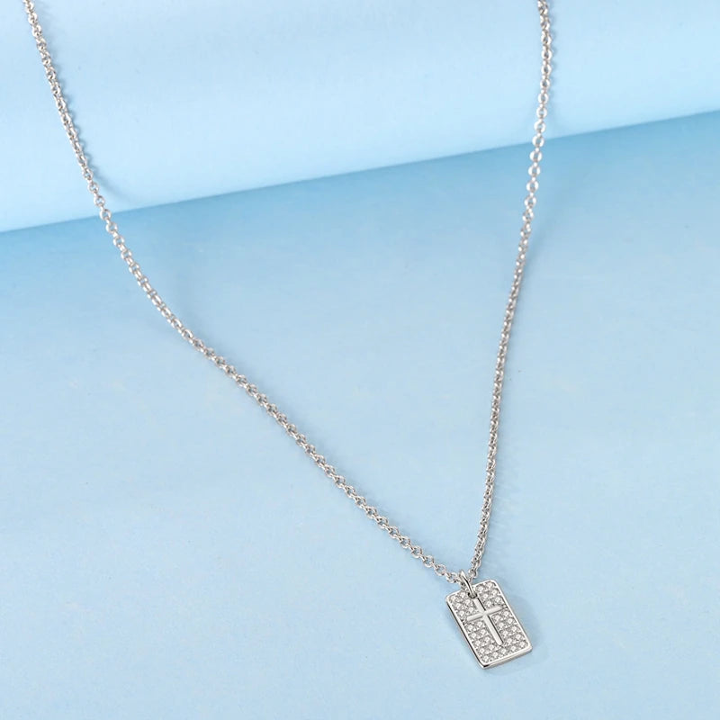 Luxury Necklace 925 Silver Original Sterling Zircon Dragonfly Butterfly Firefly Star Moon Chain Link For Women Wedding Jewelry